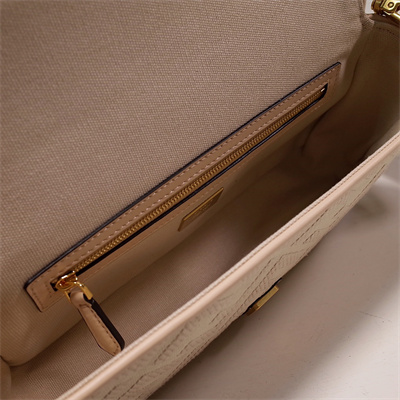 Fen.di BAGUETTE Pink FF Canvas Bag