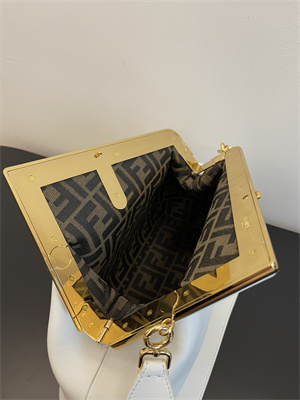 Fen.di FIRST MEDIUM White Leather Bag