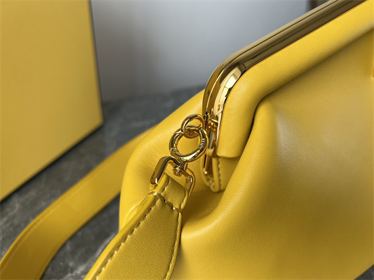 Fen.di FIRST MEDIUM Yellow Leather Bag