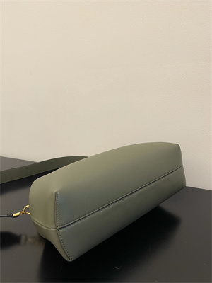 Fen.di FIRST MEDIUM Dk Green Leather Bag