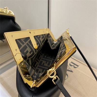 Fen.di FIRST SMALL Black Leather Bag