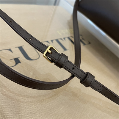 Fen.di FIRST SMALL Coffee Leather Bag