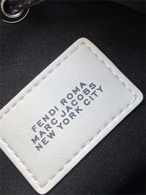 Fen.di Roma&Marc Jacobs MON TRESOR White and Black Leather Mini Bag