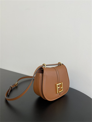Fen.di C’mon Mini Brown Leather Bag
