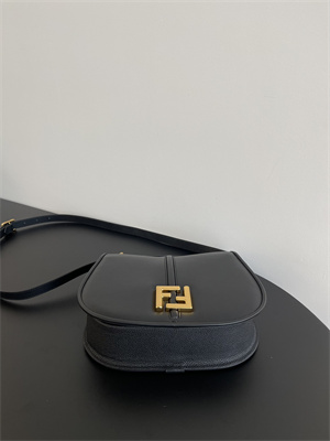 Fen.di C’mon Medium Black Leather Bag