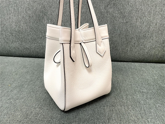 Fen.di ORIGAMI Mini White Leather Bag That Can be Transformed