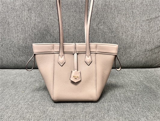 Fen.di ORIGAMI Mini Tourterelle Grey Leather Bag That Can be Transformed