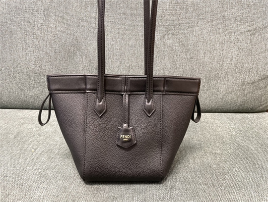 Fen.di ORIGAMI Mini Black Leather Bag That Can be Transformed