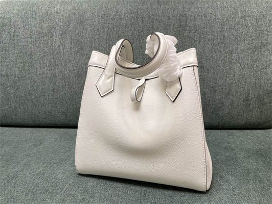 Fen.di ORIGAMI Medium White Leather Bag That Can be Transformed