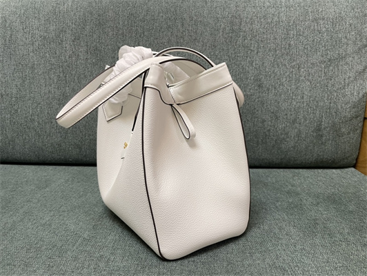 Fen.di ORIGAMI Medium White Leather Bag That Can be Transformed