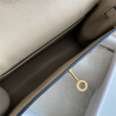 Kelly Danse Bag Evercolor Leather Gold Tone Metal In Trench Color HS