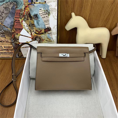 Kelly Danse Bag Evercolor Leather Silver Tone Metal In Beige de Weimer Color HS