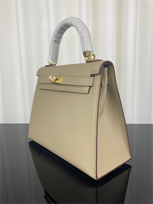 Kelly Sellier Bag Epsom Leather 25/28CM Gold/Silver Hardware In Trench Color HS