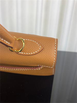 Kelly Sellier Bag Epsom Leather 25/28CM Gold/Silver Hardware In Gold Color HS