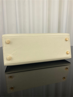 Kelly Sellier Bag Epsom Leather 25/28CM Gold/Silver Hardware In Craie Color HS