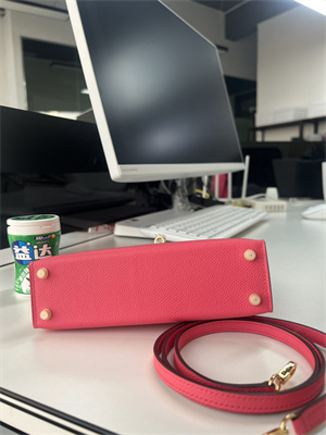 Kelly Mini II Bag Epsom Leather Gold/Silver Hardware In Rose Lipsur HS