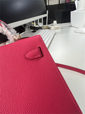 Kelly Mini II Bag Epsom Leather Gold/Silver Hardware In Rose Shocking Color HS