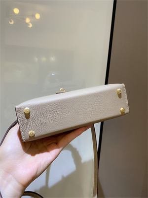 Kelly Mini II Bag Epsom Leather Gold/Silver hardware In Trench Color