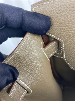 Bir.kin Bag TOGO Leather 25/30/35CM Gold/Silver Hardware In Etoupe Color HS