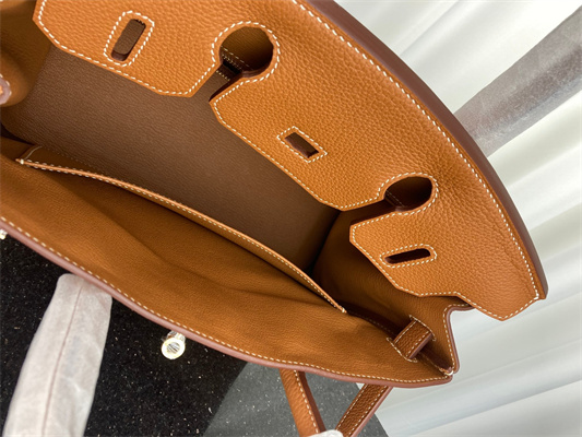 Bir.kin Bag TOGO Leather 25/30/35CM Gold/Silver Hardware In CK37 Gold Color HS