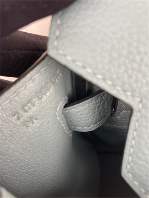 Bir.kin Bag TOGO Leather 25/30/35CM Gold/Silver Hardware In Azure Blue Color HS