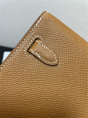 Kelly Classique To Go wallet Epsom Leather Silver Tone Metal In Gold Color HS