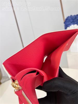 L.V Victorine Wallet Vivienne Holidays Damier Azur N40506