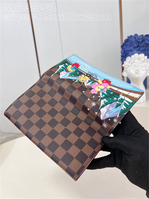 L.V Sarah Wallet Vivienne Holidays Damier Ebene Canvas N63551