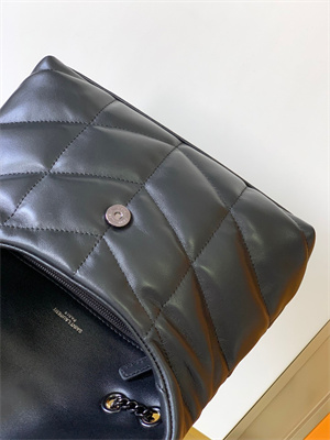 Y.S.L TOY PUFFER In Nappa Lambskin Black Tone Metal Black Color