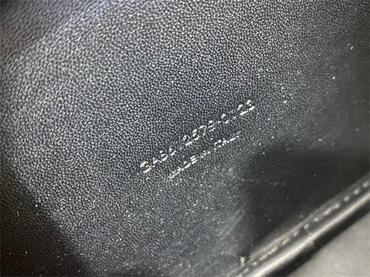 Y.S.L MINI LOU In Blue Quilted Patent Leather Black Tone Metal