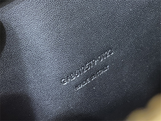 Y.S.L MINI LOU In Dk Green Quilted Grain De Poudre Embossed Leather Gold Tone Metal