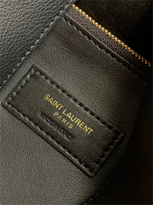 y.s.l le 5 a 7 S*pple large hobo bag in black leather