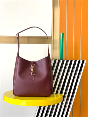 y.s.l le 5 a 7 S*pple small hobo bag in burgundy leather