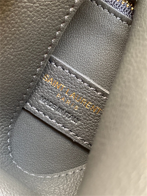 y.s.l le 5 a 7 S*pple small hobo bag in dk grey leather