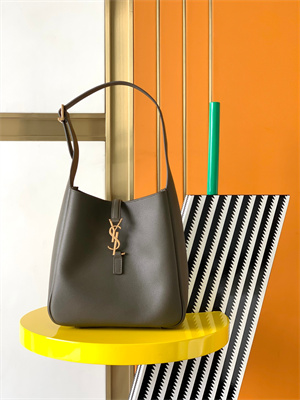 y.s.l le 5 a 7 S*pple small hobo bag in dk green leather