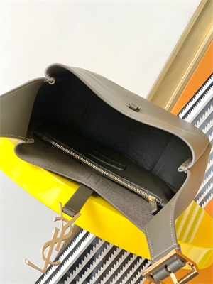 y.s.l le 5 a 7 S*pple small hobo bag in dk green leather