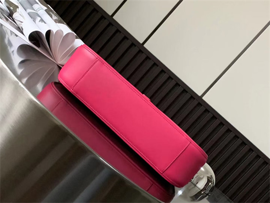 Y.S.L LE 5 A 7 HOBO BAG In Fuchsia Smooth Leather