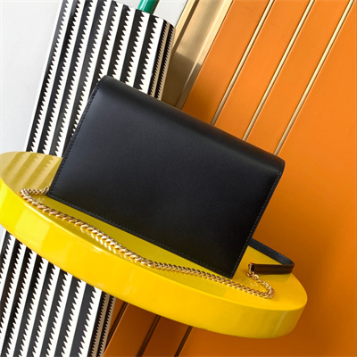 Y.S.L KATE SMALL TASSEL IN SMOOTH Leather Gold Tone Metal Black Color