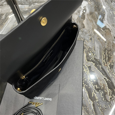 Y.S.L KATE 99 IN SUEDE LEATHER Black Color Gold Tone Metal