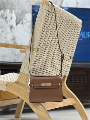 y.s.l manhattan mini crossbody bag in box Sa**t Lau*nt brown color