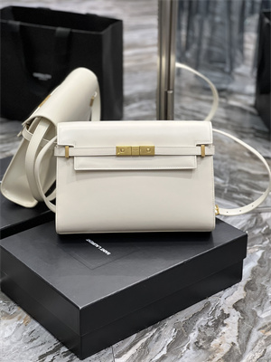 y.s.l manhattan shoulder bag in box Sa**t Lau*nt white color