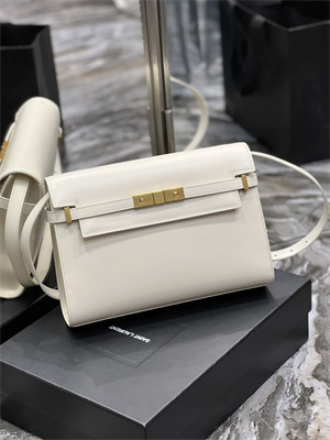 y.s.l manhattan shoulder bag in box Sa**t Lau*nt white color