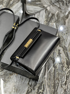 y.s.l manhattan shoulder bag in box Sa**t Lau*nt black color