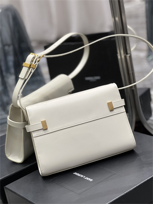 y.s.l manhattan small shoulder bag in box Sa**t Lau*nt white color