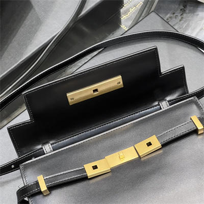 y.s.l manhattan small shoulder bag in box Sa**t Lau*nt black color