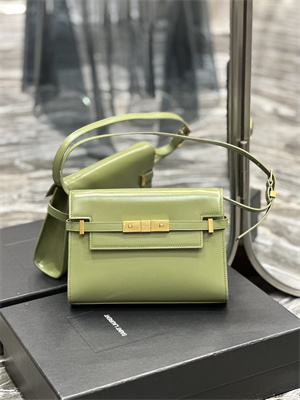 y.s.l manhattan small shoulder bag in box Sa**t Lau*nt lt green color