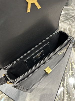 Y.S.L SOLFERINO MEDIUM SATCHEL IN PATENT Leather Gold Tone Metal Black Color