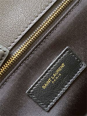 Y.S.L BECKY SMALL CHAIN BAG IN Black QUILTED LAMBSKIN Gold Tone Metal