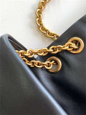 Y.S.L JAMIE 4.3 SMALL BAG IN LAMBSKIN Black Color Gold Tone Metal