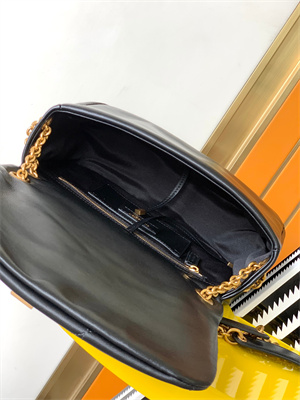 Y.S.L JAMIE 4.3 SMALL BAG IN LAMBSKIN Black Color Gold Tone Metal